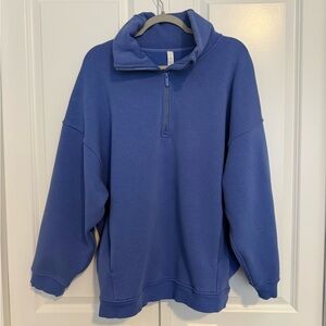 Lululemon women’s half zip oversized scuba M/L color is beautiful in person